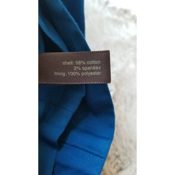 The Limited Blue Sleeveless Cotton Pencil Sheath Dress Size 2 - Picture 11 of 11